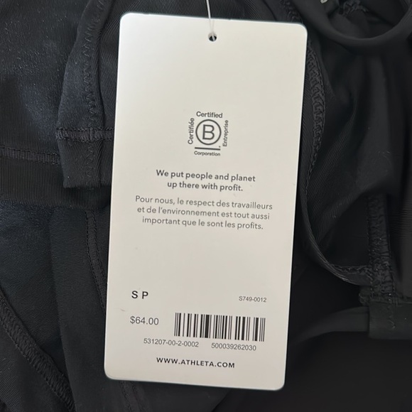 NWT! Athleta Black A-C Triangle Tankini - Multiple - Picture 13 of 14